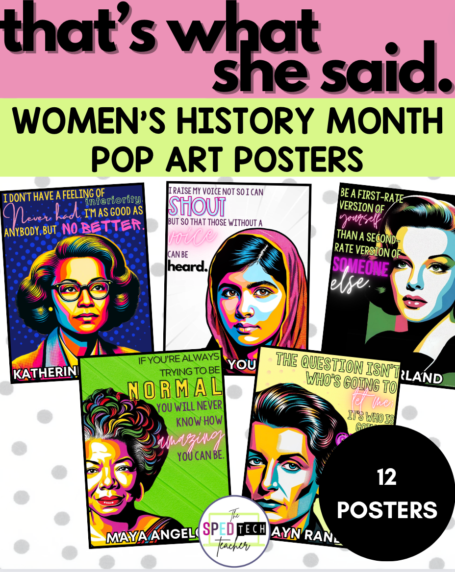 That's What She Said | Women's History Month Pop Art Posters