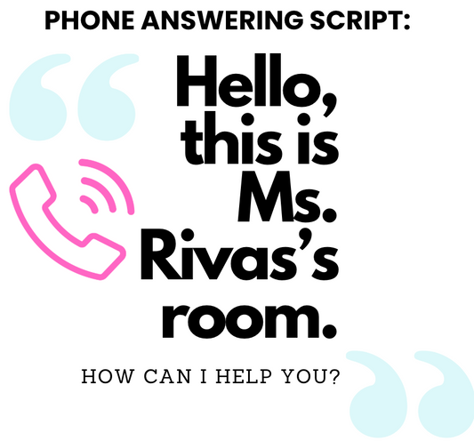 FREEBIE: Editable Phone Answering Script (Using Canva!)