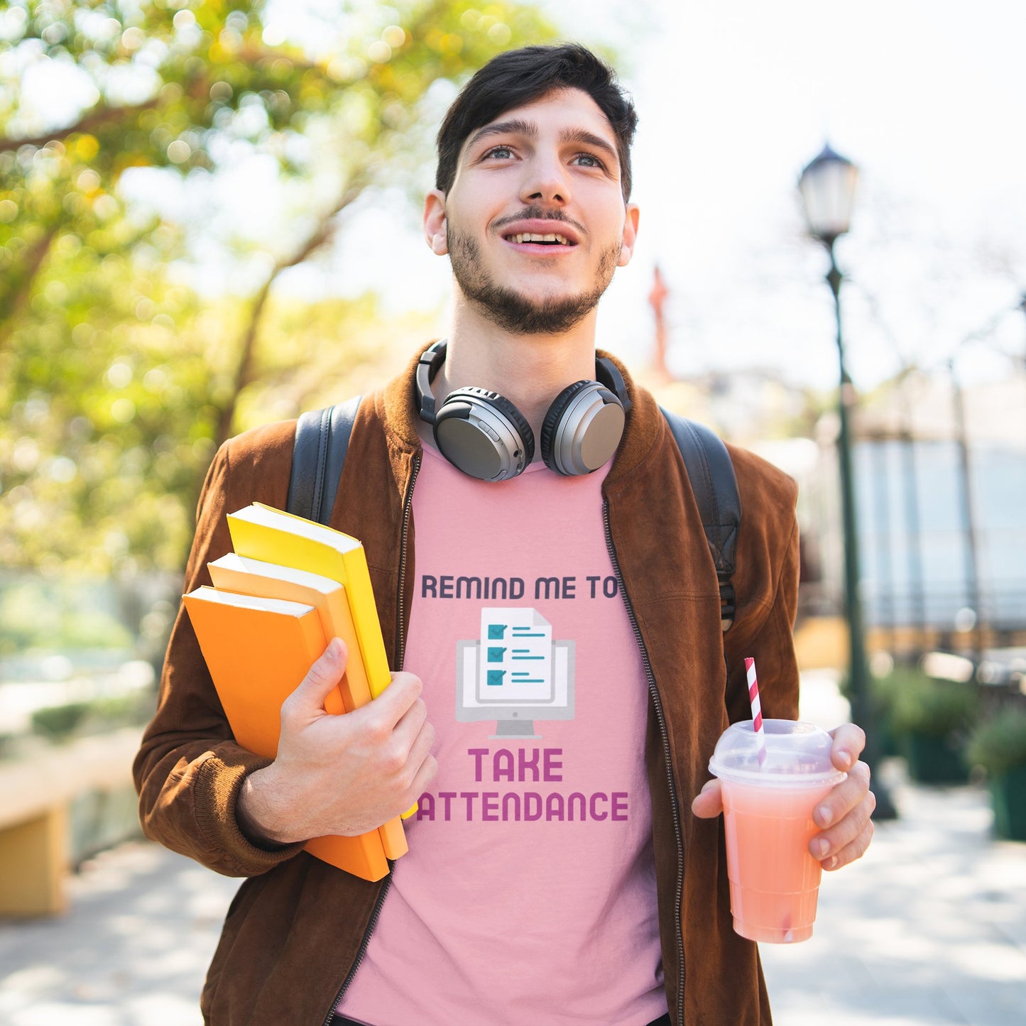 REMIND ME TO TAKE ATTENDANCE Unisex Jersey Short Sleeve Tee