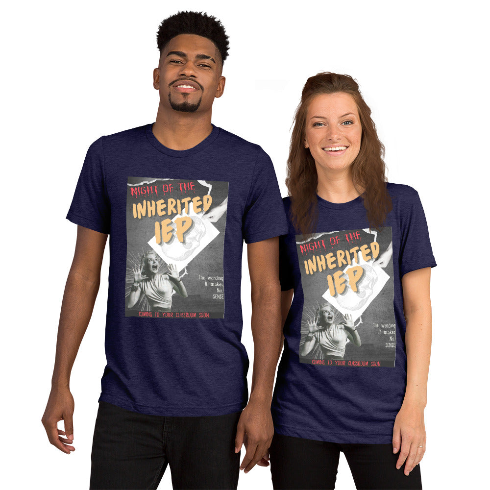 NIGHT OF THE INHERITED IEP Unisex Short Sleeve T-Shirt (TRI-BLEND)