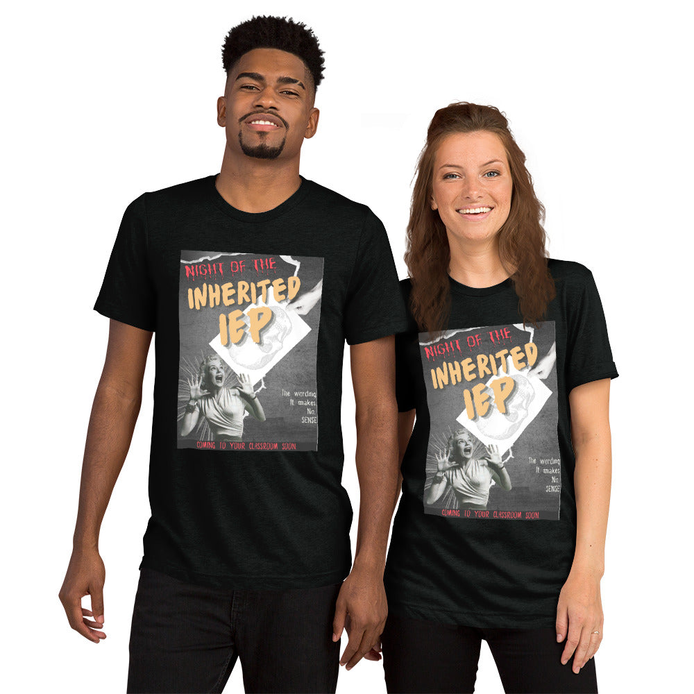 NIGHT OF THE INHERITED IEP Unisex Short Sleeve T-Shirt (TRI-BLEND)