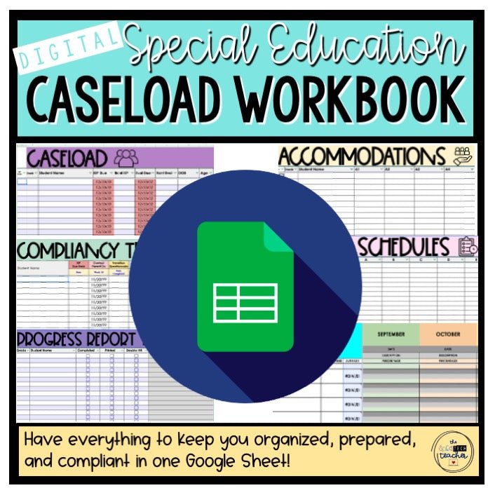 Digital Special Education Caseload Workbook