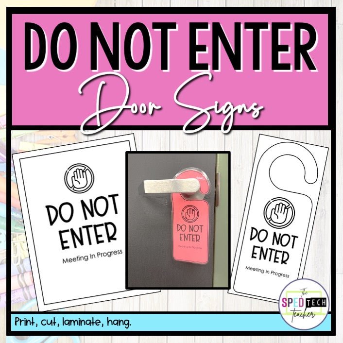 DO NOT ENTER Door Signs