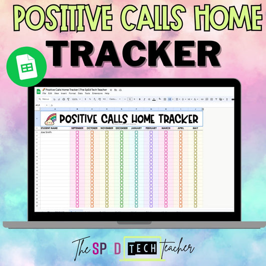 Positive Calls Home Tracker FREEBIE for Google Sheets
