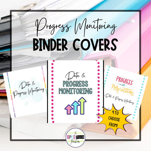 Progress Monitoring Binder Covers (Digital Download)