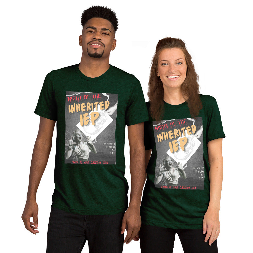 NIGHT OF THE INHERITED IEP Unisex Short Sleeve T-Shirt (TRI-BLEND)